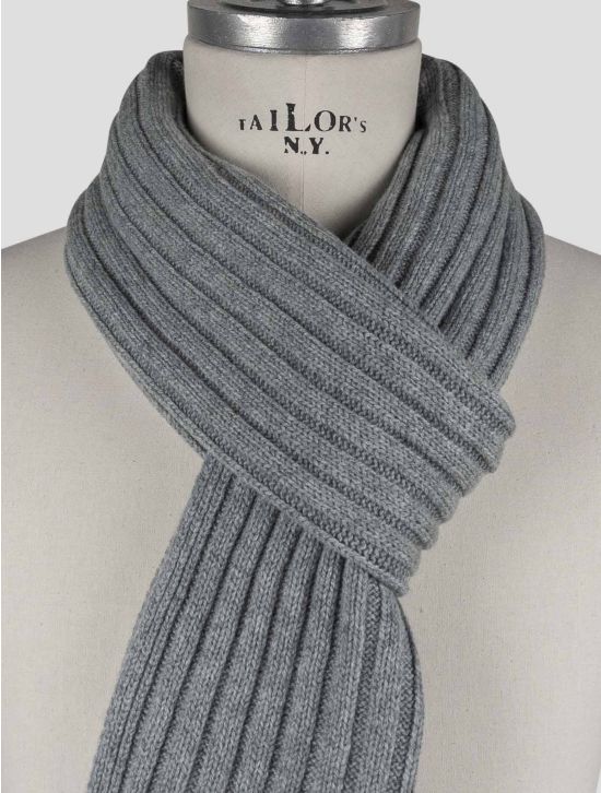 Gran Sasso Gran Sasso Gray Cashmere Scarves Gray 001