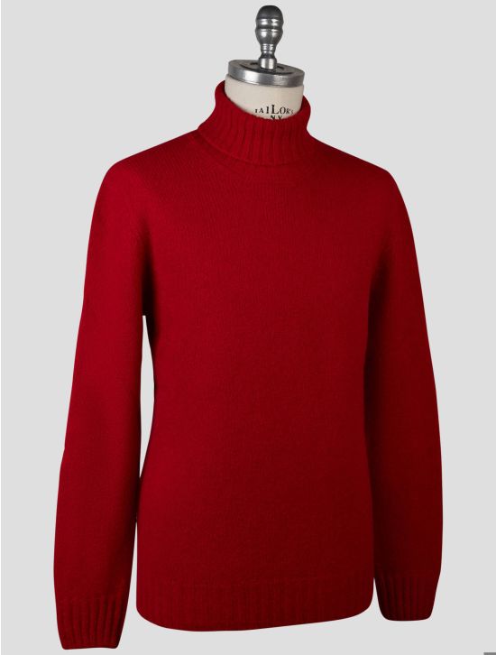 Gran Sasso Gran Sasso Red Virgin Wool Pa Sweater Turtleneck Red 001