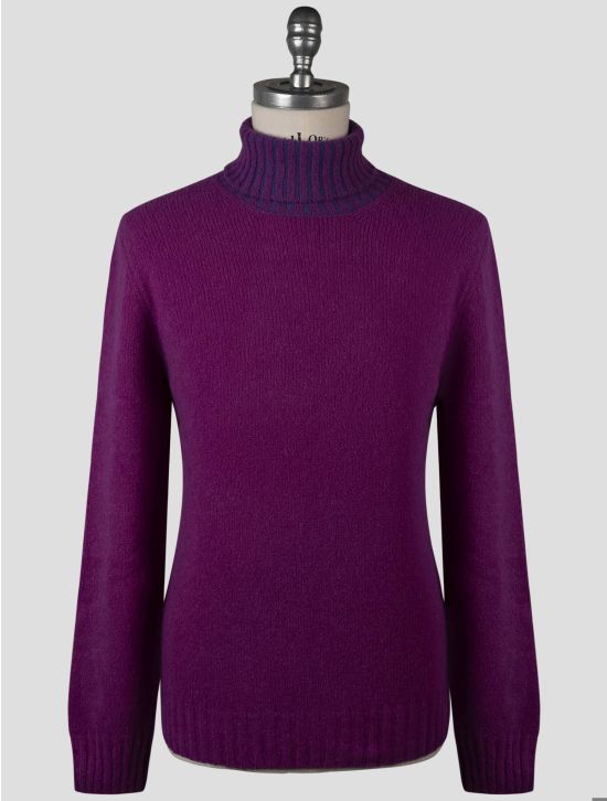 Gran Sasso Gran Sasso Purple Virgin Wool Pa Sweater Turtleneck Purple 000