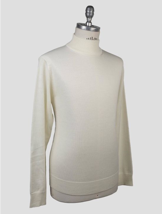 Luigi Borrelli Luigi Borrelli White Virgin Wool Sweater white 001