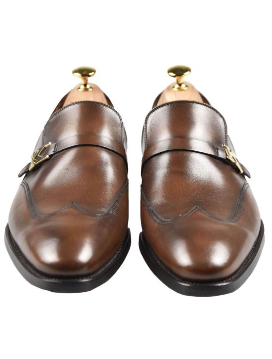 Kiton KITON Brown Leather Dress Shoes Brown 001