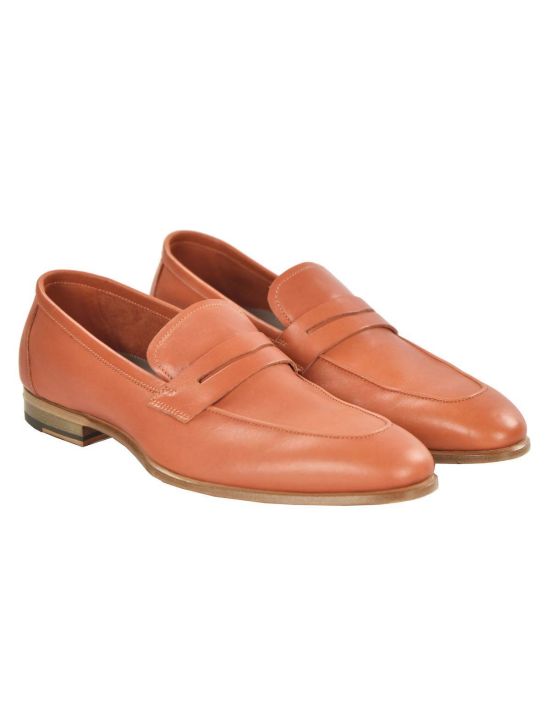 Kiton KITON Orange Leather Shoes Orange 000