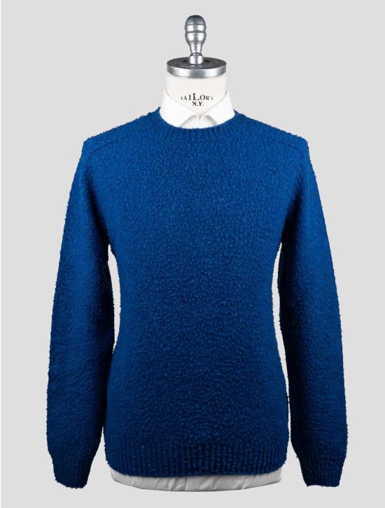 Gran Sasso Gran Sasso Blue Virgin Wool Swaeter Crewneck Blue 000
