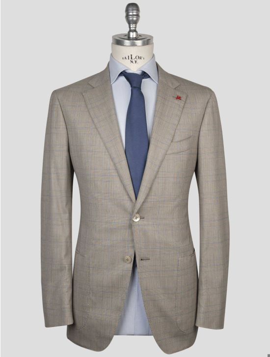 Isaia Isaia Multicolor Wool Silk Ea Suit Multicolor 000