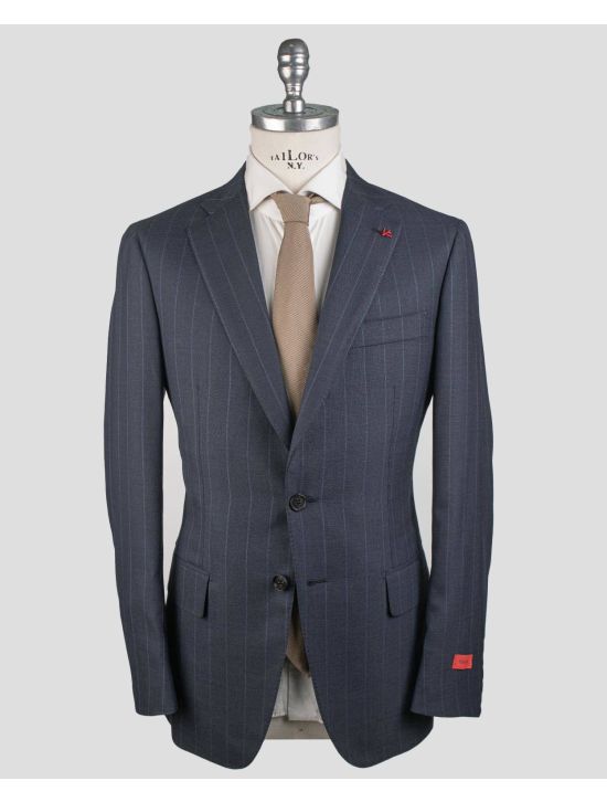 Isaia Isaia Blue Wool Suit Blue 000
