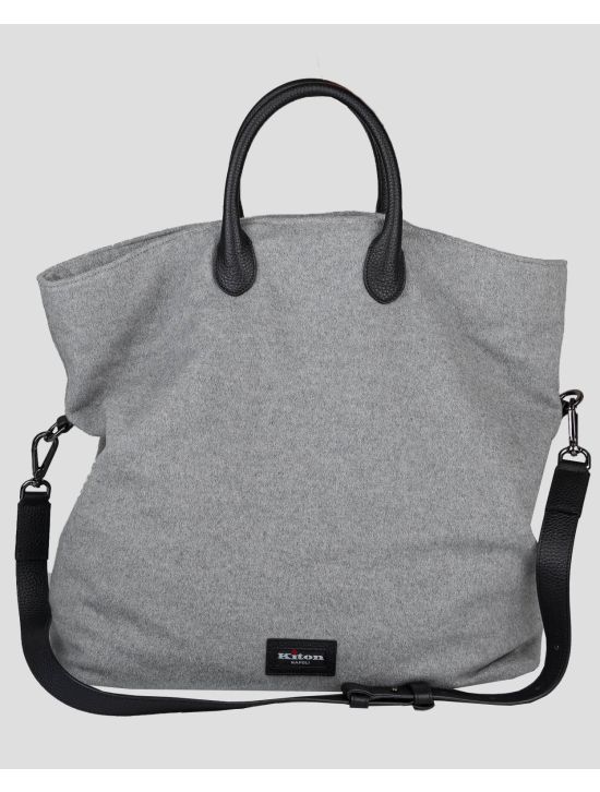 Kiton Gray Cashmere Bag 1