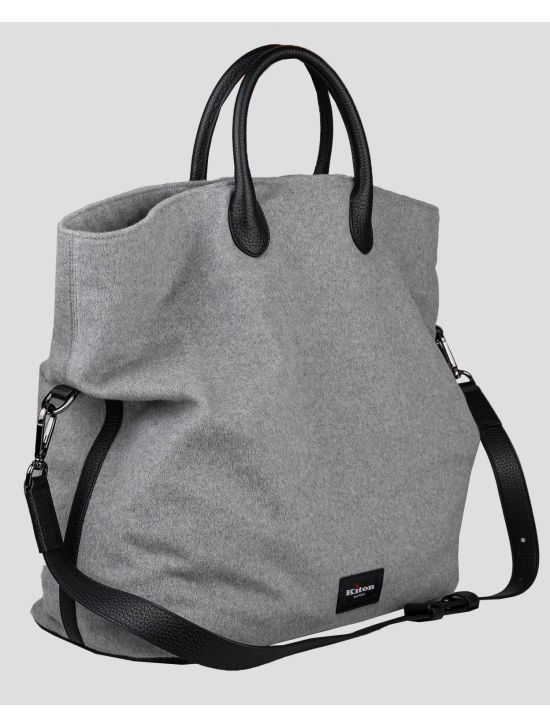 Kiton Gray Cashmere Bag 2