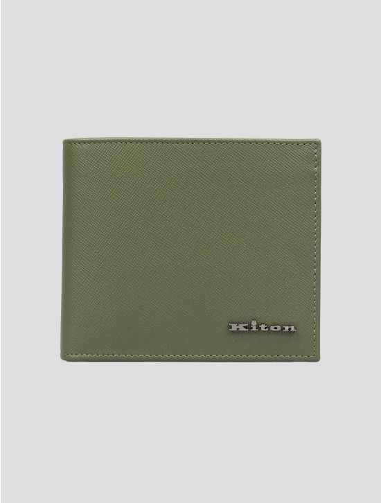 Kiton Green Leather Wallet 1