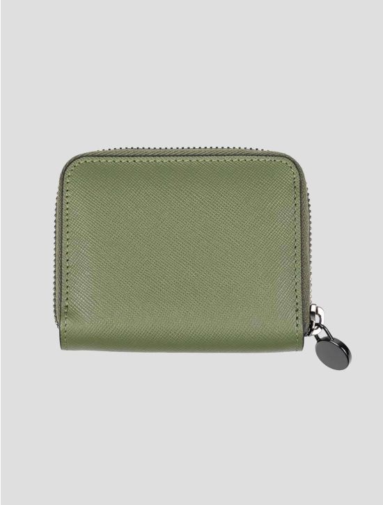 Kiton Green Leather Coin Holder 2