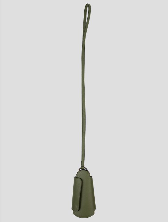 Kiton Green Leather Keychain 2