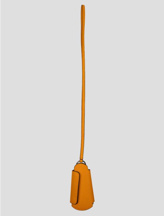 Kiton Orange Leather Keychain 2