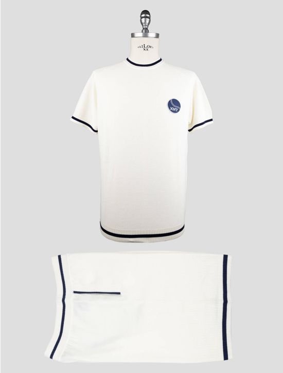 KNT Kiton White Cotton Tracksuit 1