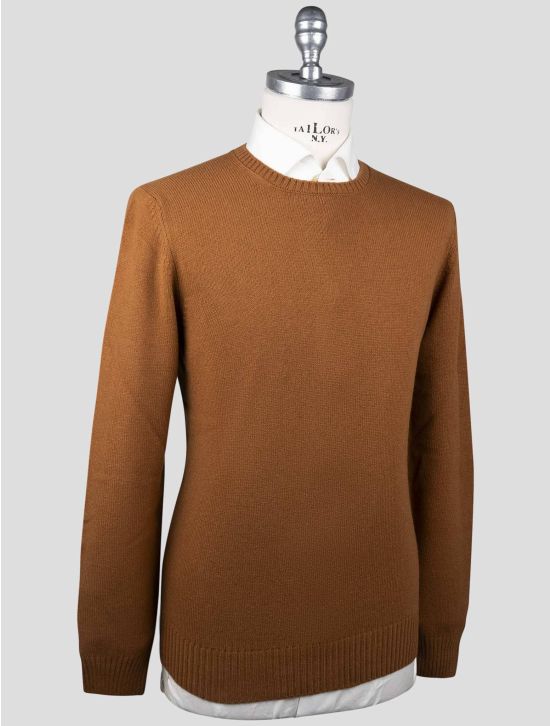 Gran Sasso Gran Sasso Brown Virgin Wool Sweater Crewneck Brown 001