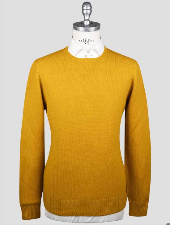 Gran Sasso Gran Sasso Yellow Virgin Wool Sweater Crewneck Yellow 000