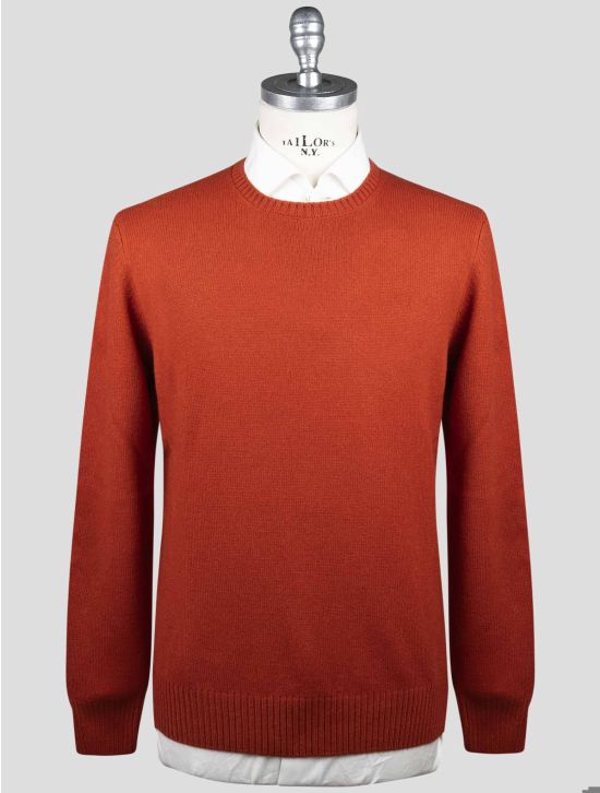 Gran Sasso Gran Sasso Red Virgin Wool Sweater Crewneck Red 000