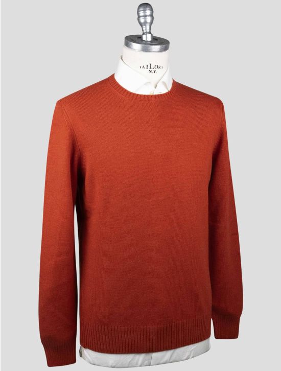 Gran Sasso Gran Sasso Red Virgin Wool Sweater Crewneck Red 001