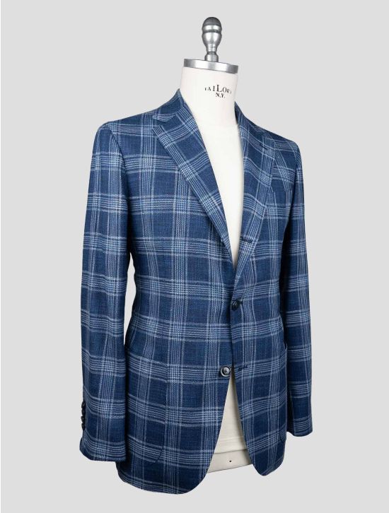 Sartorio Napoli Blue Virgin Wool silk Cotton Pa Suit 2
