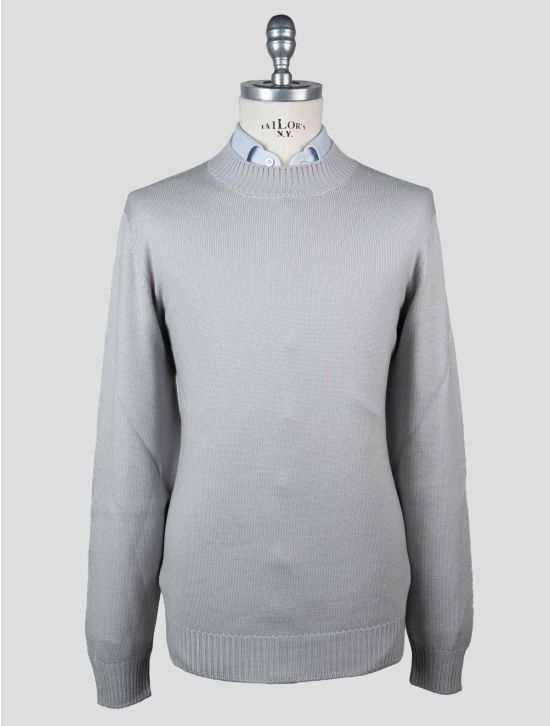 Gran Sasso Gran Sasso Gray Virgin Wool Sweater Half Neck Gray 000