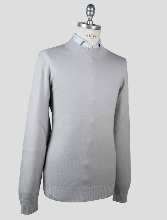 Gran Sasso Gran Sasso Gray Virgin Wool Sweater Half Neck Gray 001