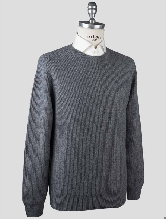Gran Sasso Gran Sasso Gray Cashmere Sweater Crewneck Gray 001