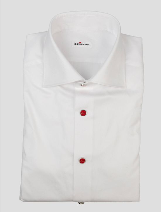 Kiton White Cotton Shirt 1