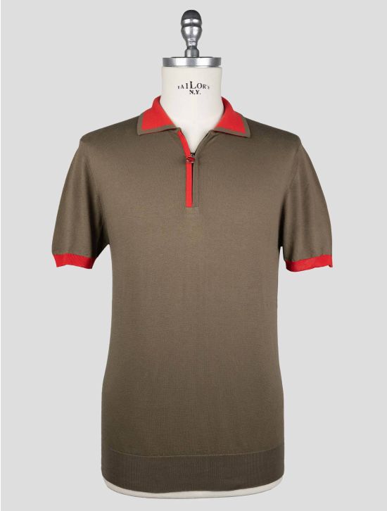 Kiton  Green  Cotton  Polo 1