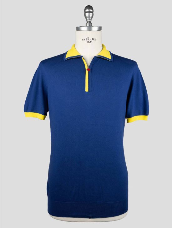 Kiton  Blue  Cotton  Polo 1