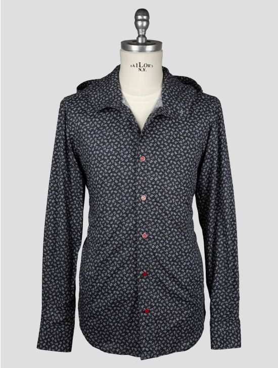 Kiton Dark Blue Gray Cotton Ea Shirt Mariano 2