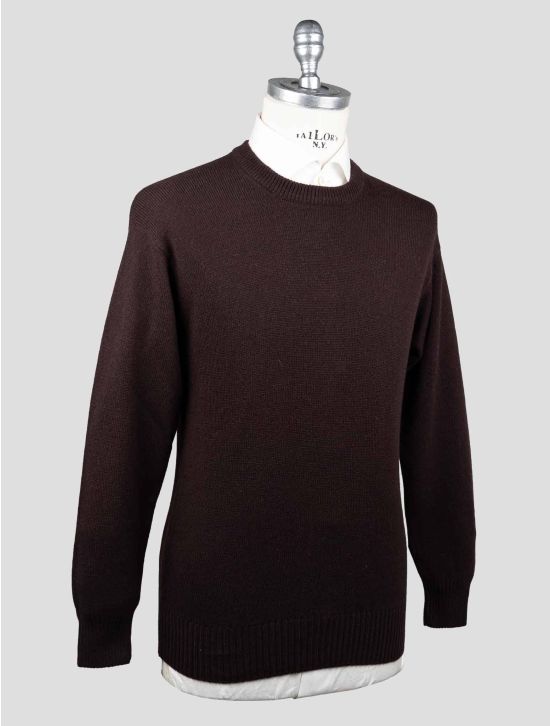 Gran Sasso Gran Sasso Brown Virgin Wool Sweater Crewneck Brown 001