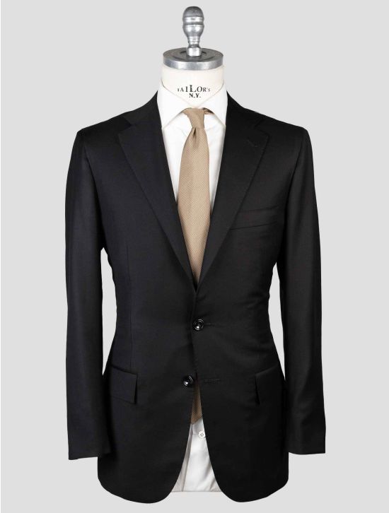 Kiton Black Wool 160's Suit KVY7 1