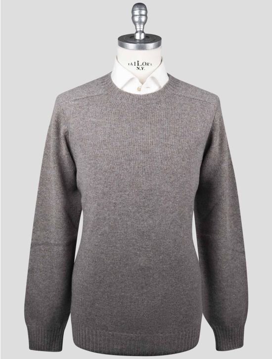 Gran Sasso Gran Sasso Gray Virgin Wool Sweater Crewneck Gray 000
