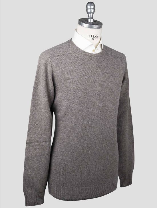 Gran Sasso Gran Sasso Gray Virgin Wool Sweater Crewneck Gray 001
