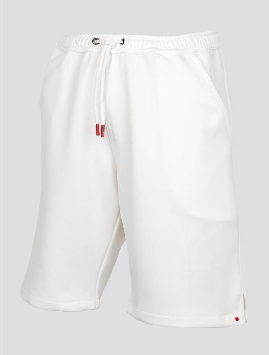 Kiton White Pl Ea Short Pants Neoprene Fabric KJY19 2