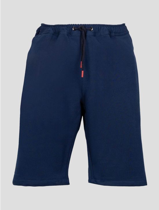 Kiton Dark Blue Cotton Ea Short Pants KJY21 1