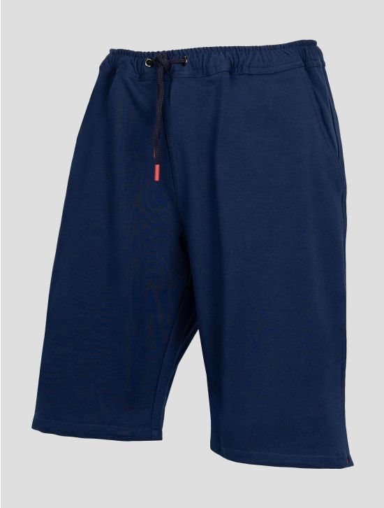 Kiton Dark Blue Cotton Ea Short Pants KJY21 2