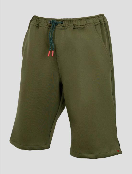 Kiton Green Pl Cotton Pa Ea Short Pants Neoprene Fabric KJY23 2