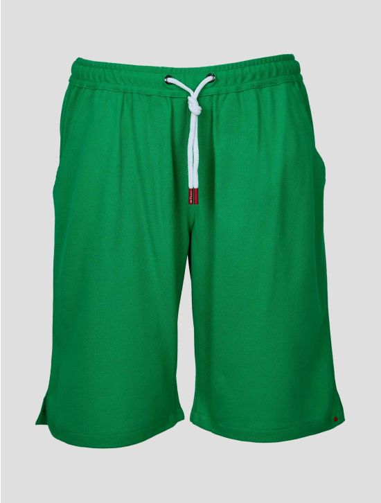 Kiton Green Cotton Short Pants KJY25 1