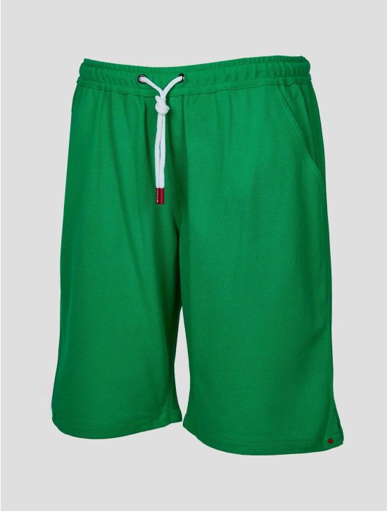 Kiton Green Cotton Short Pants KJY25 2