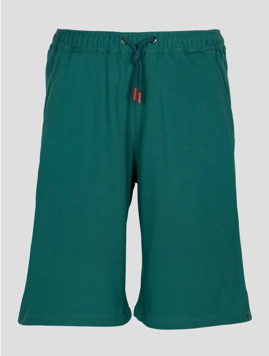 Kiton Green Cotton Short Pants 1