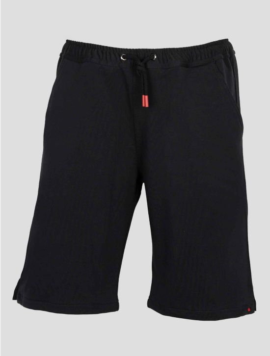 Kiton Black Cotton Ea Short Pants 1