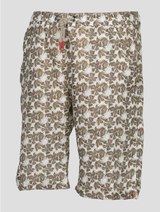 Kiton Multicolor Linen Short Pants 2