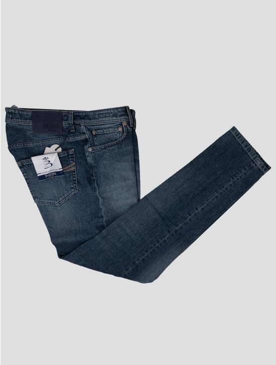 Barba Napoli Blue Cotton Ea Jeans BJY2 1
