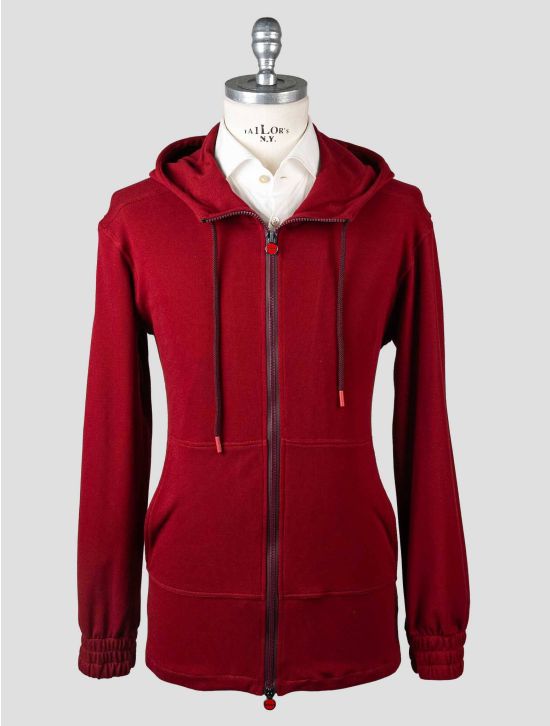 Kiton Red Cotton Tracksuit Short Pants KMY60 2