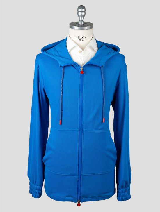 Kiton Blue Cotton Tracksuit Short Pants KMY59 2