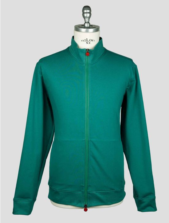 Kiton Green Cotton Coat B-ONE KCZ15 1