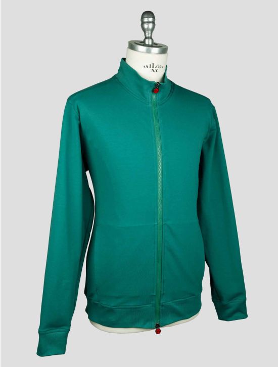 Kiton Green Cotton Coat B-ONE KCZ15 2