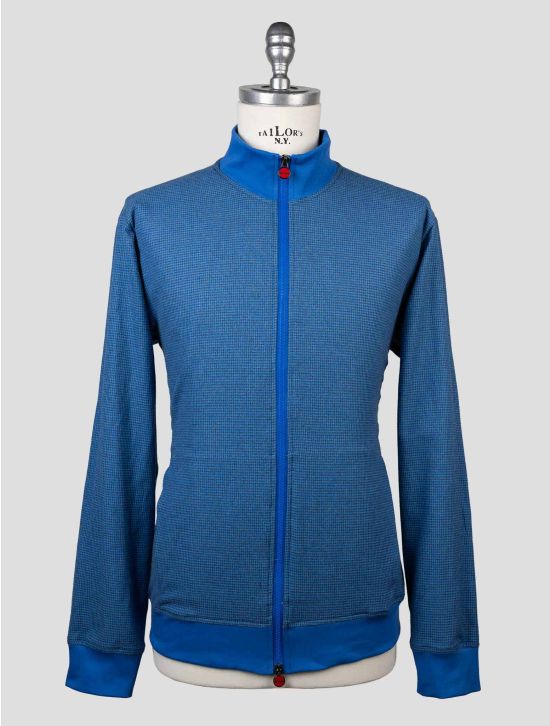 Kiton Blue Cotton Coat B-ONE KCZ13 1