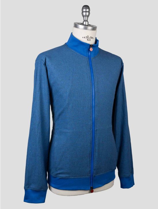 Kiton Blue Cotton Coat B-ONE KCZ13 2