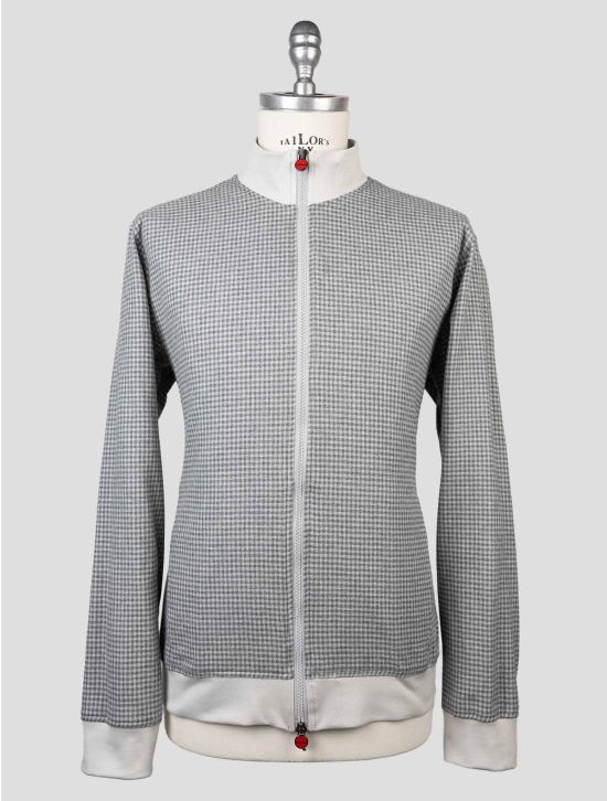 Kiton Gray Cotton Coat B-ONE KCZ12 1