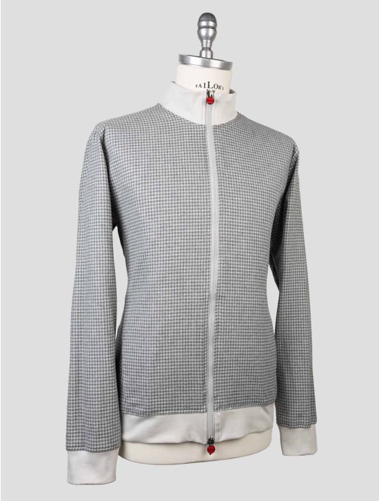 Kiton Gray Cotton Coat B-ONE KCZ12 2